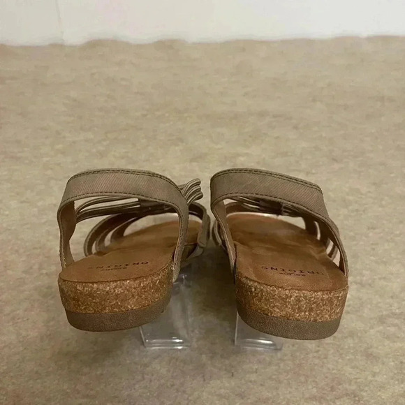 Earth Origins Suede Sling Back Laney Sedona Brown Womens Sandals size 8 Wide - Picture 7 of 14